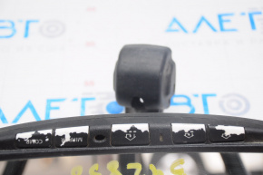 Interior mirror Nissan Leaf 11-17 black with auto-dimming control and compass, buttons are worn out