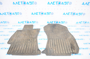 Set of floor mats for Subaru Forester 14-18 SJ rubber black