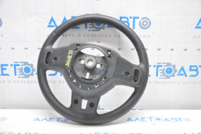 Naked steering wheel Dodge Journey 11-20 leather black, without buttons, with pads, scratches