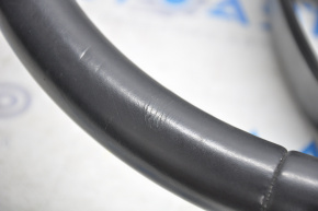 Naked steering wheel Dodge Journey 11-20 leather black, without buttons, with pads, scratches