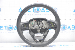 Naked steering wheel Jeep Cherokee KL 14-21 leather black, heated, with lower pad, scratches
