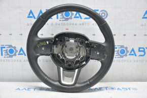 Naked steering wheel Jeep Compass 17-21 leather, black, heated, with pads, scratches