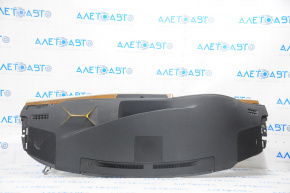 Torpedo front panel without AIRBAG Lexus ES300h ES350 13-15 black with beige overlays, shot, cracked glove compartment mount