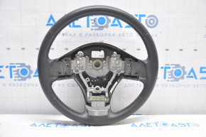 Naked steering wheel Subaru Outback 10-14 black leather, with rear pad, scratches