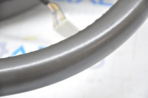 Naked steering wheel Chevrolet Volt 11-15 leather with graphite overlay, without buttons, cracks on the leather