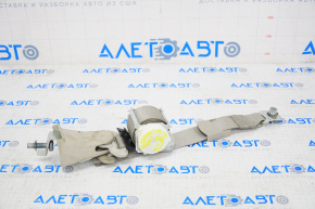 Seat belt rear left Dodge Grand Caravan 11-20 beige, 3rd row, water damage