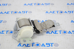Seat belt rear center Dodge Grand Caravan 11-20 beige, 3 row, water damage