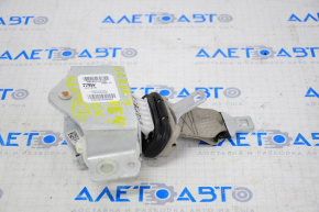 Seat belt rear center Dodge Grand Caravan 11-20 beige, 3 row, water damage