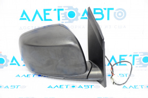 Side mirror right assembly Dodge Grand Caravan 11-15 5 pins, heated, structure, black, scratches