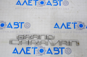 Emblem of the tailgate GRAND CARAVAN Dodge Grand Caravan 11-20 worn letter