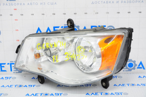 Headlight front left bare Dodge Grand Caravan 11-20 chrome