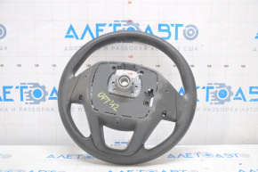 Kia Optima 11-15 bare steering wheel, black rubber, without overlays and buttons