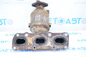 Exhaust manifold with catalytic converter left Kia Sorento 14-15 3.3