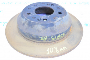 Brake disc rear left Kia Sorento 10-15 10.8mm