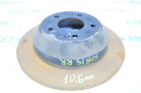 Brake disc rear right Kia Sorento 10-15 10.6mm