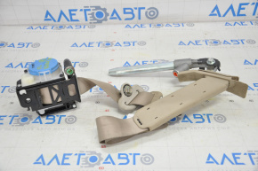 Driver's seat belt with tensioner for Nissan Rogue 14-20 beige