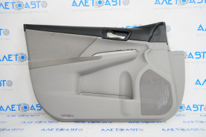 Door trim card front left Toyota Camry v50 12-14 usa gray, scratches
