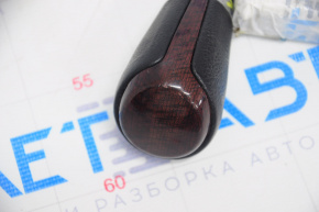 Gear knob Toyota Camry v50 12-14 usa rubber, insert under mahogany, scratches