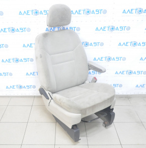 Passenger seat Dodge Grand Caravan 11-14 cloth, gray, mechanical, without airbag