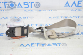 Seat belt, 2nd row, right, Nissan Rogue 14-16, beige