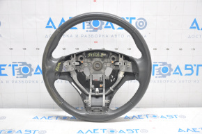 Naked steering wheel Nissan Rogue 14-16 leather black, wiped