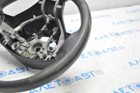 Naked steering wheel Nissan Rogue 14-16 leather black, wiped
