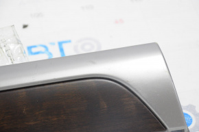 Dashboard cover left Subaru Outback 15-19 brown with chrome strip, worn
