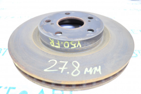 Front right brake disc Toyota Camry v50 12-14 usa 27.8mm