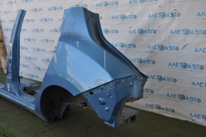 Quarter wing rear left Nissan Leaf 13-17 blue, with central pillar, dent, bumps
