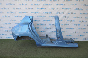 Quarter wing rear right Nissan Leaf 13-17 blue, with central pillar, dented, bumps