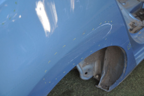Quarter wing rear right Nissan Leaf 13-17 blue, with central pillar, dented, bumps