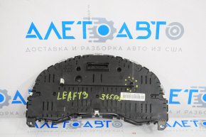 Instrument cluster main Nissan Leaf 13-13 broken creases, scratches