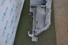 Front left quarter Nissan Rogue 14-20 silver, with central pillar, dent, bumps