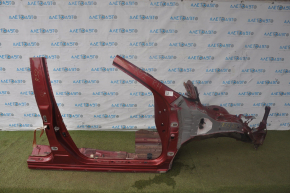 Front right quarter Nissan Pathfinder 13-20 red with central pillar