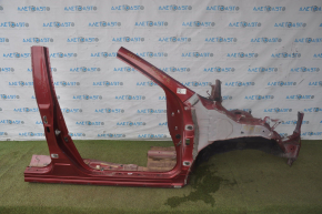 Front right quarter Nissan Pathfinder 13-20 red with central pillar, butt
