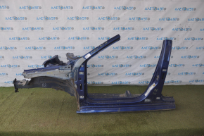 Front left quarter VW Passat b8 16-19 USA blue with central pillar, dented
