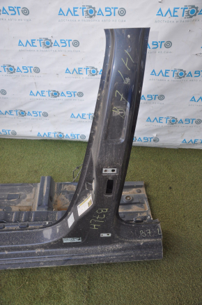 Front left quarter VW Passat b7 12-15 USA blue, with central pillar, dented threshold