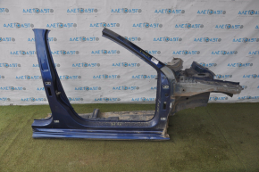 Front right quarter VW Passat b8 16-19 USA blue with central pillar, without side member, dented