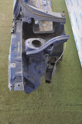 Front right quarter VW Passat b8 16-19 USA blue with central pillar, without side member, dented