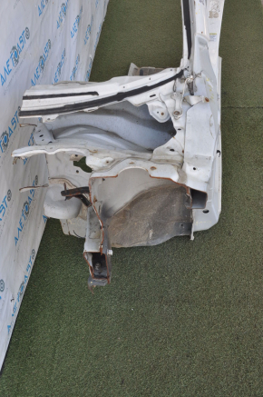 Front left quarter Honda Accord 13-17 white, with central pillar, without side member, dented