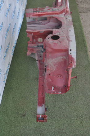Front left quarter Kia Optima 11-16 red, with central pillar