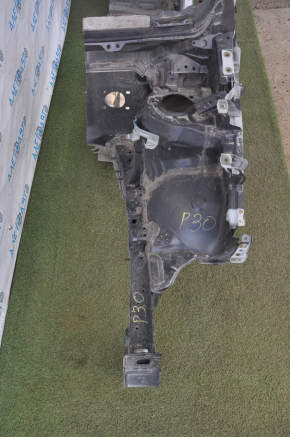 Front left quarter Toyota Prius 30 10-15 graphite with central pillar, butt