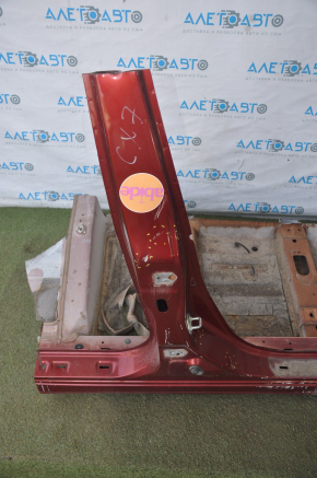 Front right quarter Mazda CX-7 06-12 red with central pillar, dented, bumps