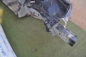 Quarter front left Toyota Camry v40 black with central pillar and sunset