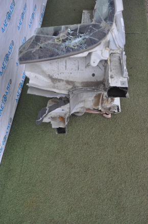 Front quarter left VW Passat b8 16-19 USA white with central pillar, without side member