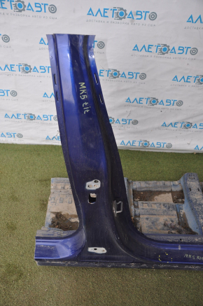 Front quarter right Ford Fusion mk5 13-16 without bracket blue with central pillar, dented