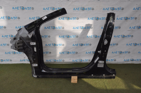 Front left quarter Chevrolet Volt 11-15 black with central pillar, without side member, dented, bumps