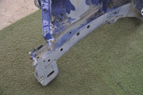 Front right quarter Toyota Prius V 12-17 blue dented side member, butt