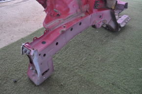 Front right quarter Toyota Prius V 12-17 red dented