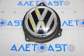Trunk lid handle with emblem VW CC 13-16 rest without camera, broken fastener
